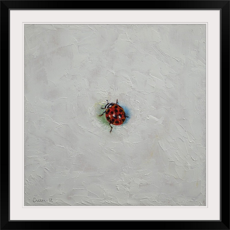 «Redwood Ladybug» par Michael Creese, reproduction d'art, H 35 po x l 35 po x P 1,5 po, Toile