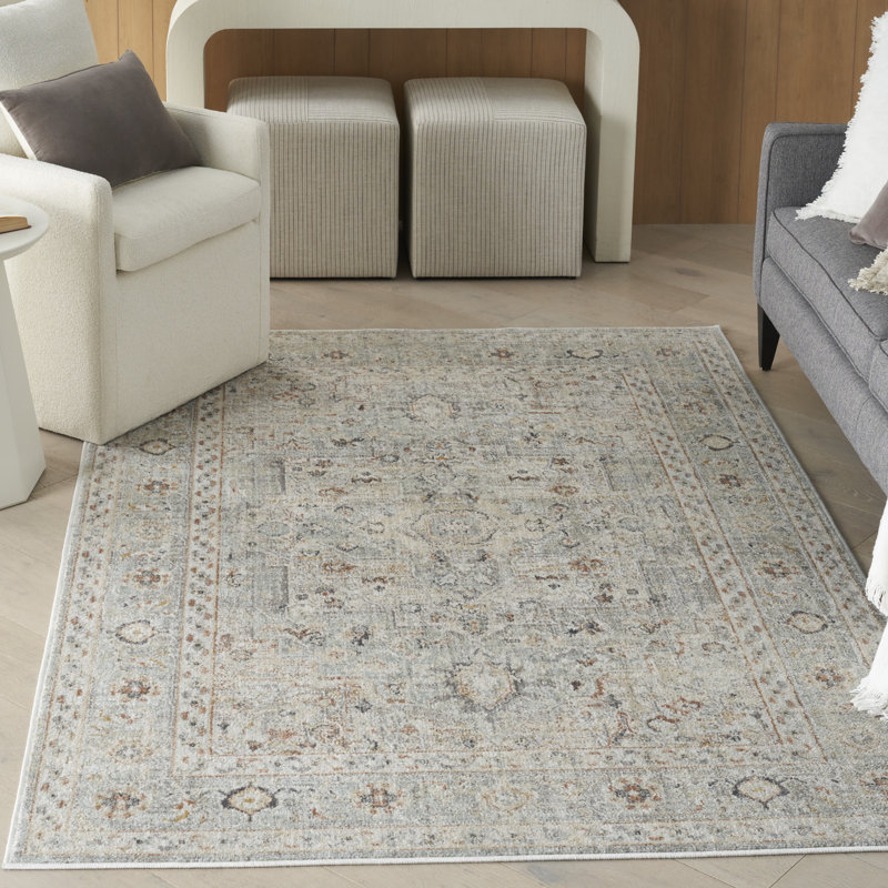 Tapis oriental en plastique polypropylène Kalup, Rectangle 4 pi 1 po x 5 pi 11 po