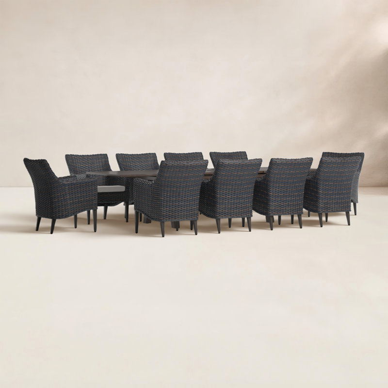 Keiser 10 - Person Dining Set - Blue, Beige, 10