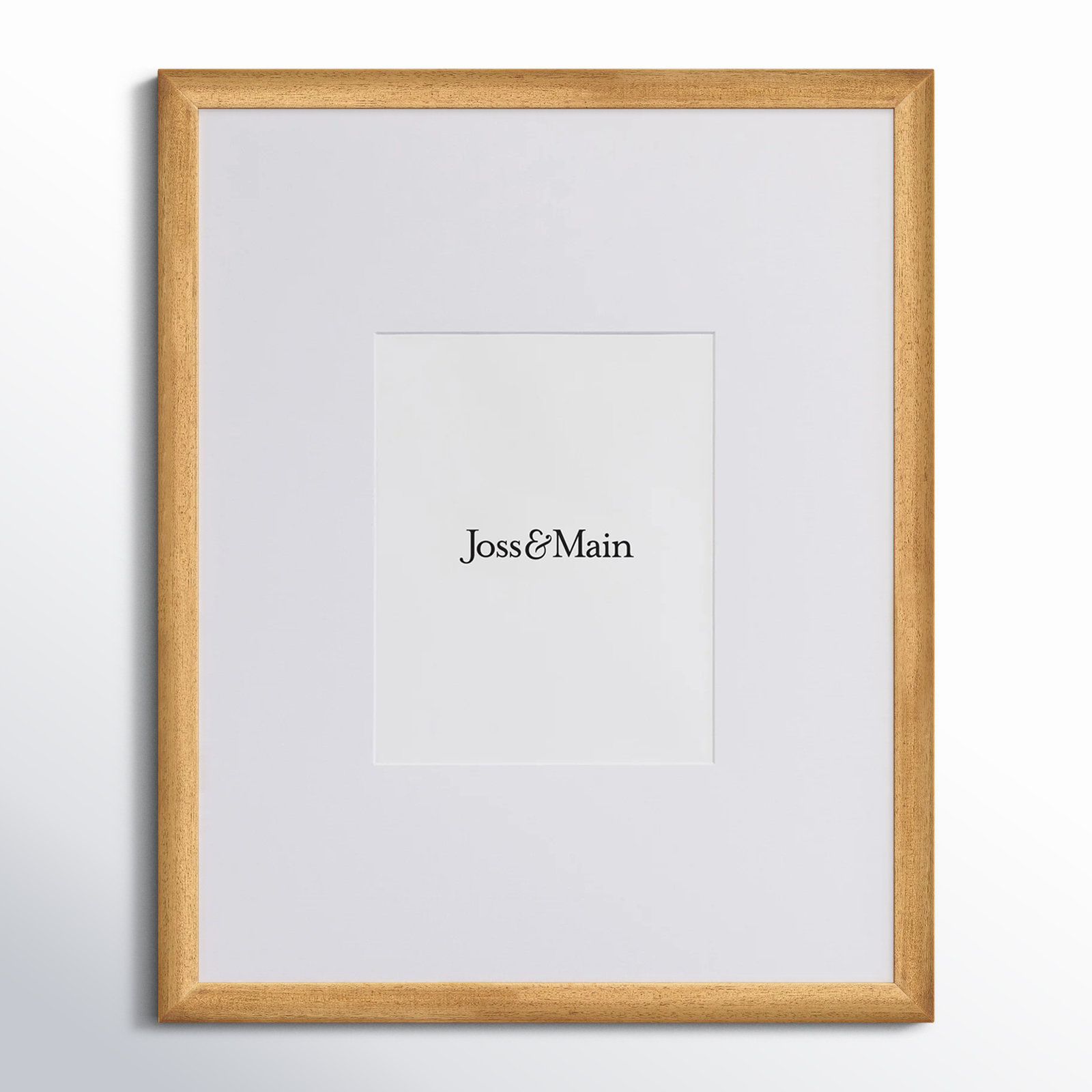 Mabe Wood Beveled Picture Frame with Mat, 18" x 24", Natural