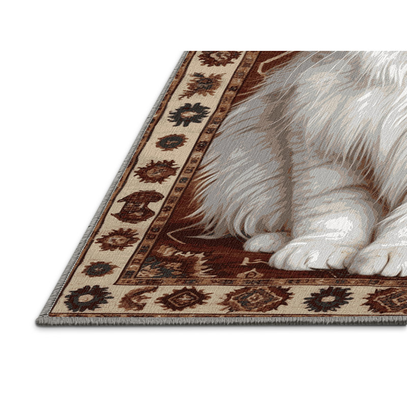  Tapis lavable Angora Turkish Cats, Tapis de couloir 2 pi x 5 pi