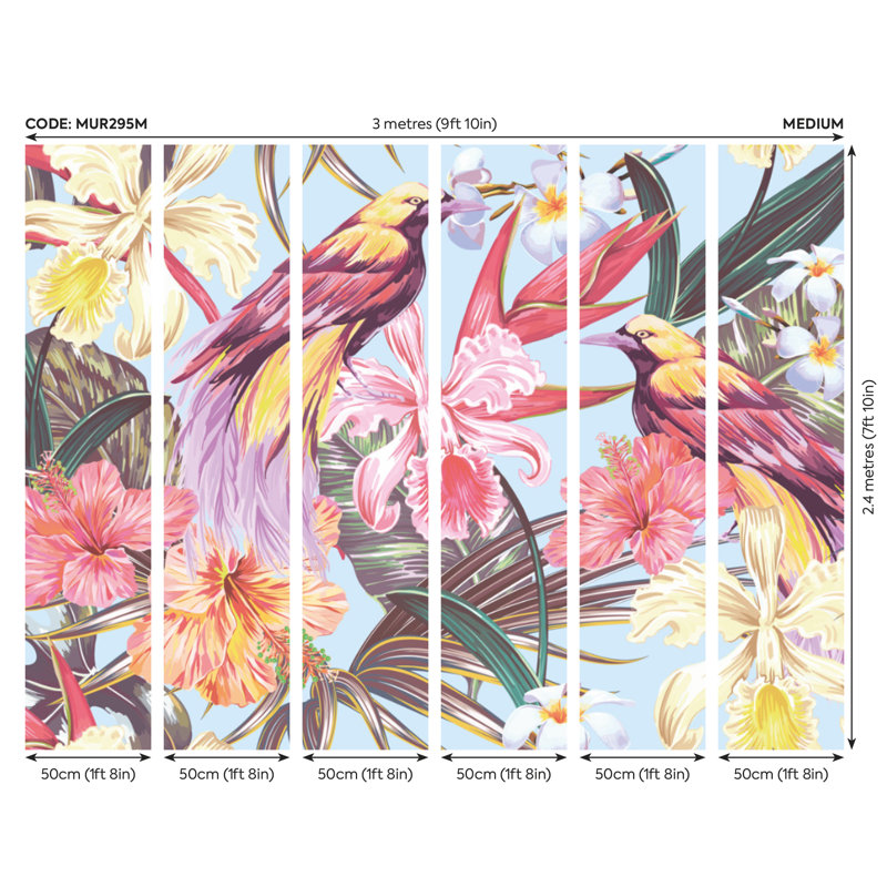 Rackerby Matte Wall Mural, 240cm L x 300cm W