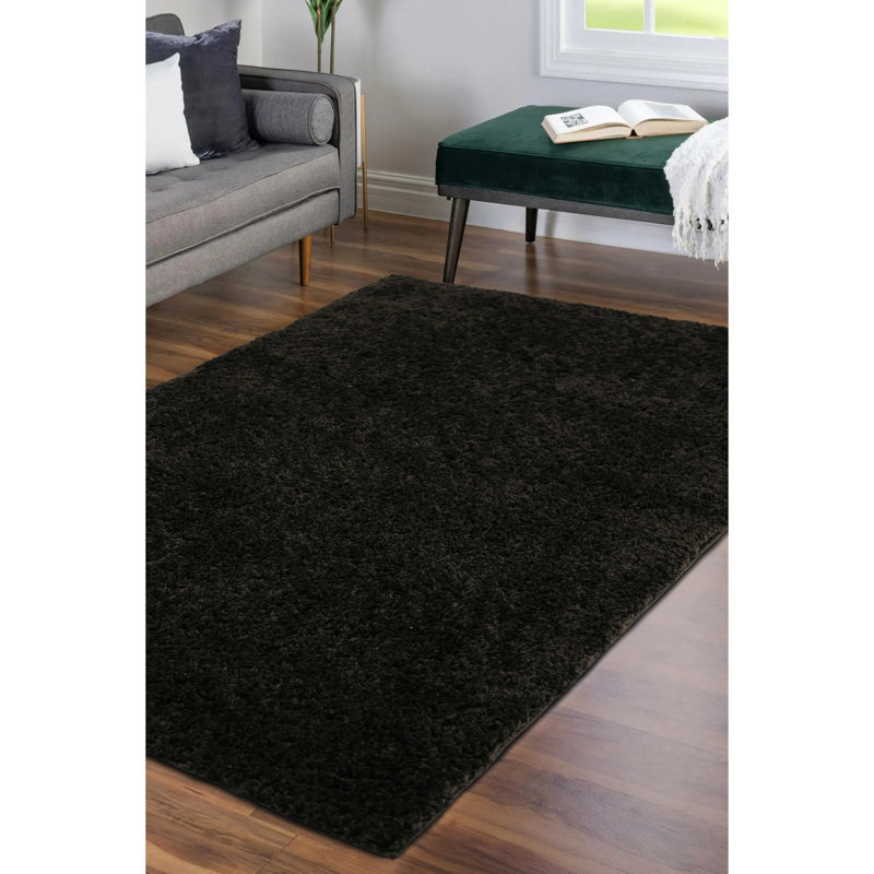 Takarah SHAGGY BLACK , Rectangle 200 x 290 cm