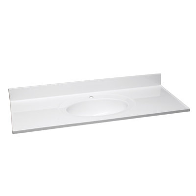 Cultured Marble Vanity Top with Backsplash
