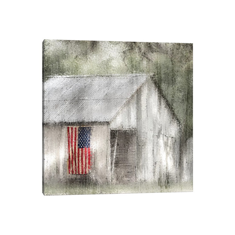Old Glory by Kimberly Allen - Wrapped Canvas Gallery-Wrapped Canvas Giclée, 45.72 cm H x 45.72 cm W