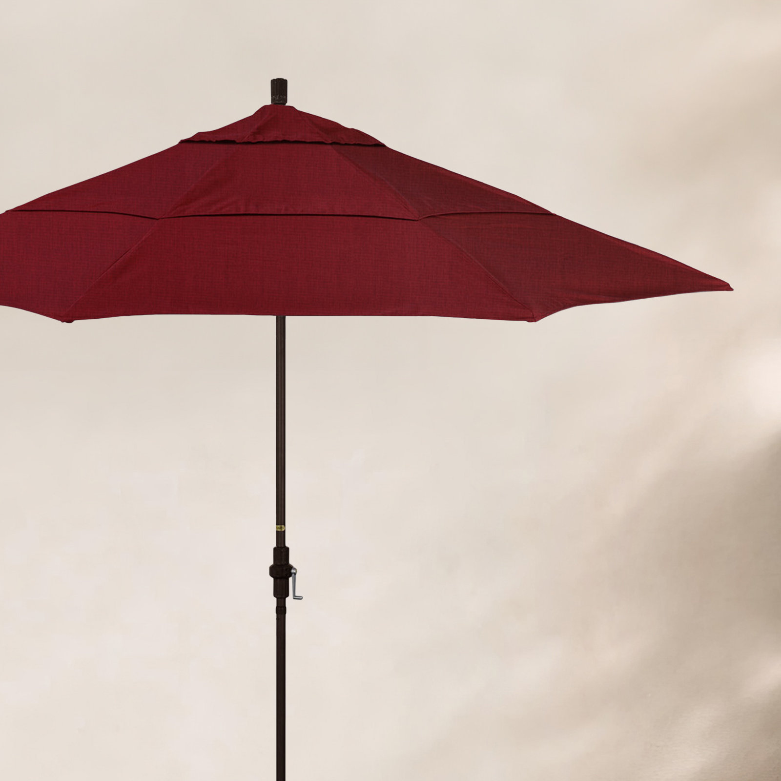 Broadmeade 11' Sunbrella® Umbrella, Spectrum Ruby Sunbrella® Plainweave