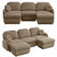Canapé modulaire surdimensionné en U 105 po Chenille-46273272