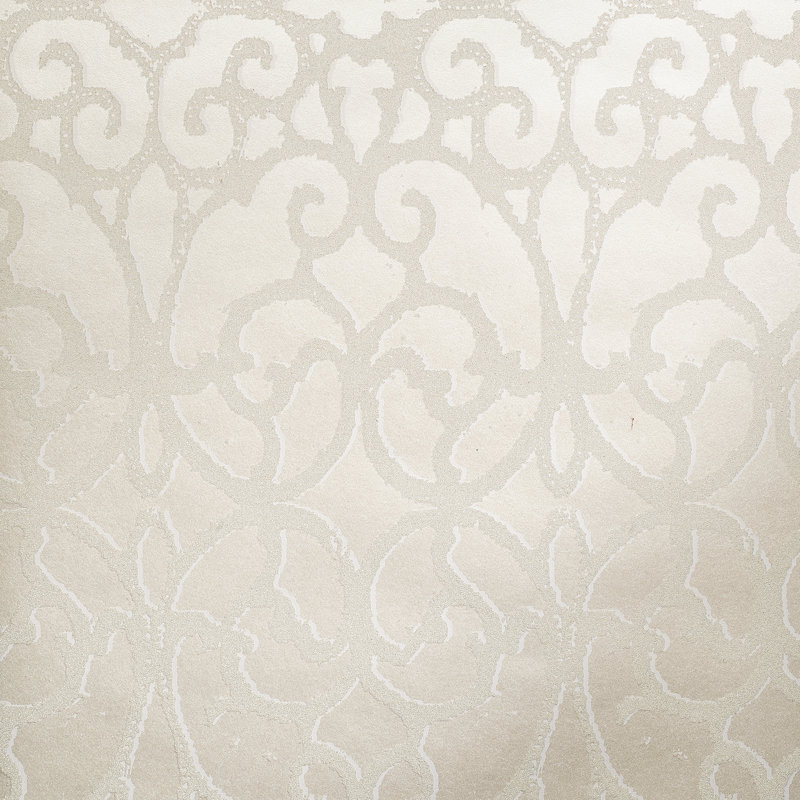 Universe Pluto Glass Stone Motif Wallpaper Rol, Cream/White