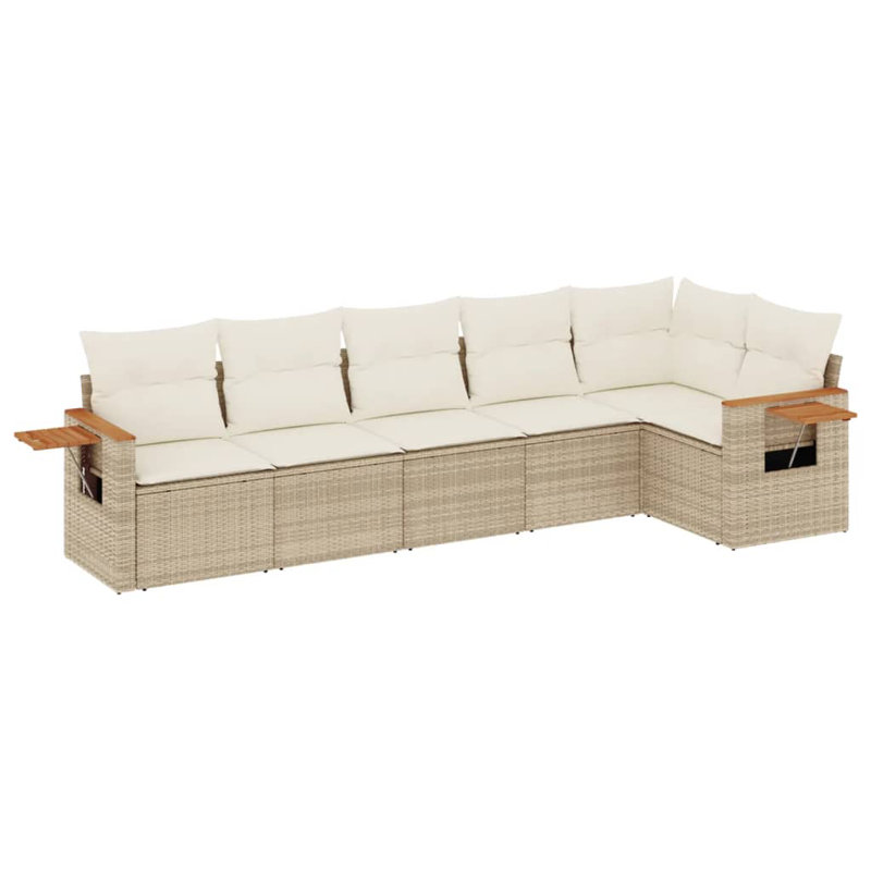 Ensemble de canapé de jardin Vidaxl beige et crème