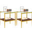 Table contemporaine en verre trempé, rangement pour une base de salon fonctionnelle, élégante, transparente et pratique