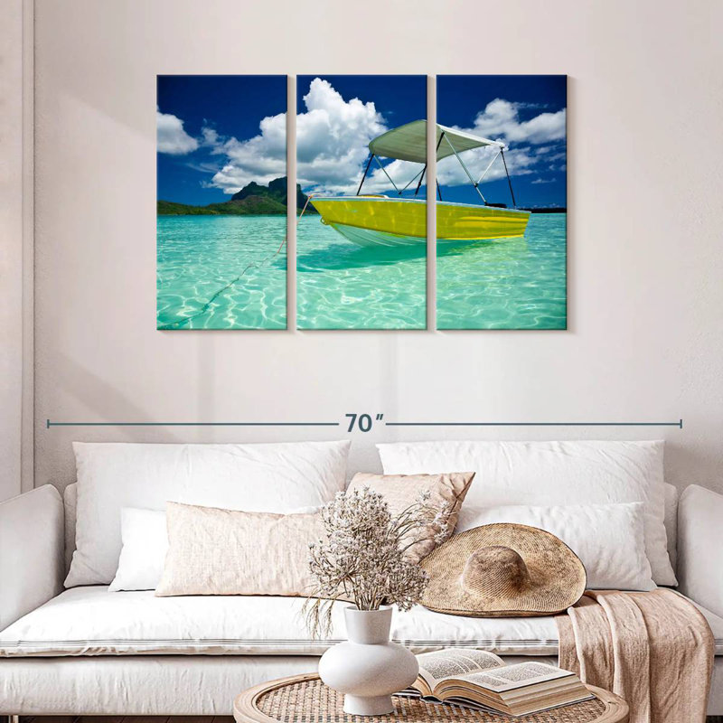 Mehar Bora Bora Boat, 28" H x 45" W