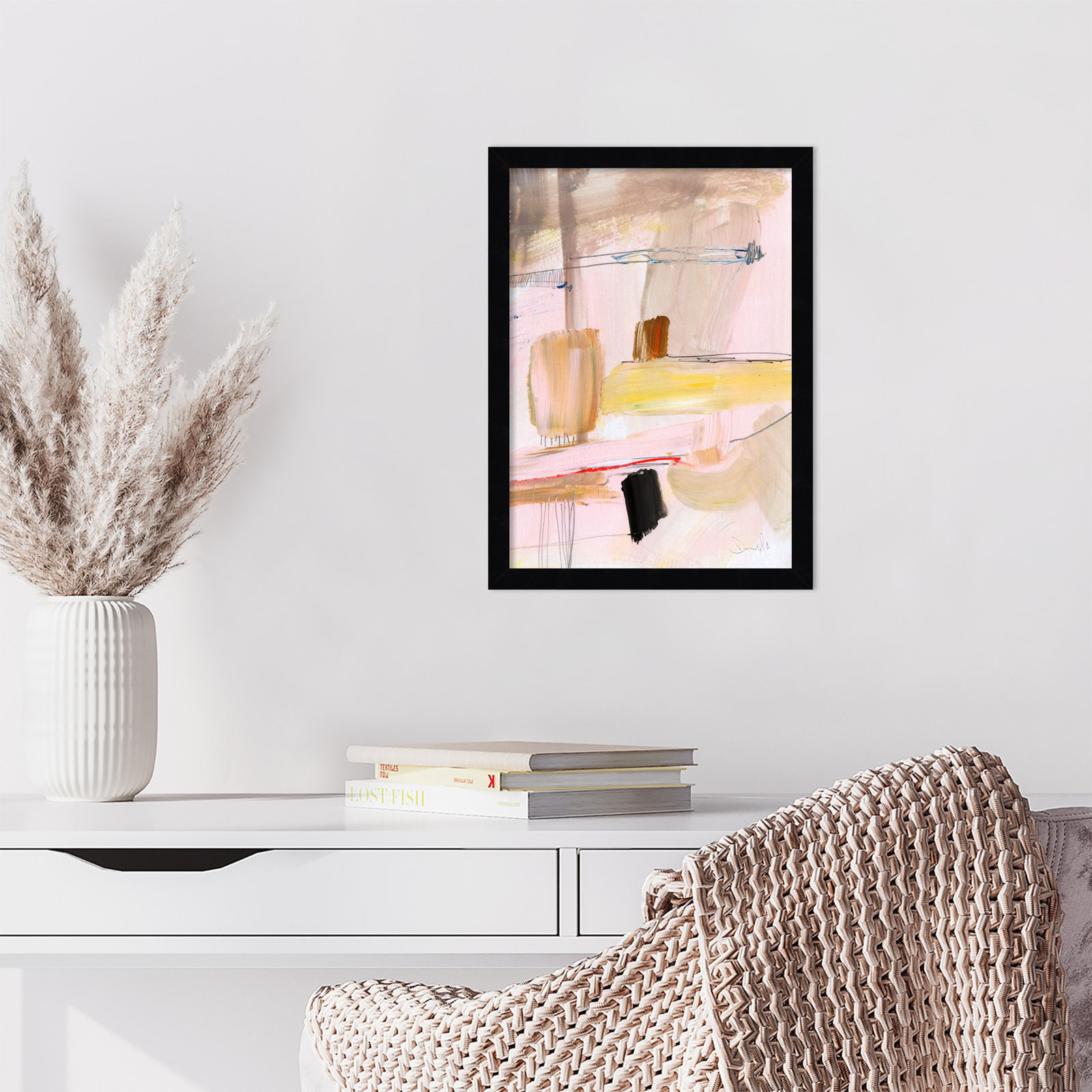 Cleve "Summer Dream" Print by Dan Hobday, Black, 17" H x 13" W