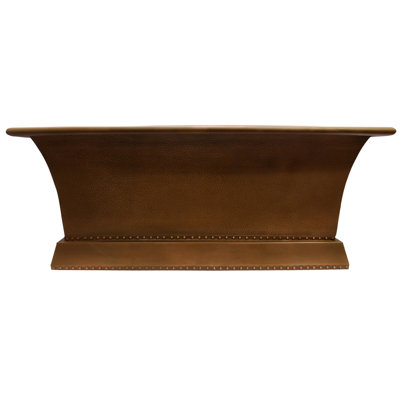 Wilmott 65.25'' x 32.37'' Soaking Copper Bathtub