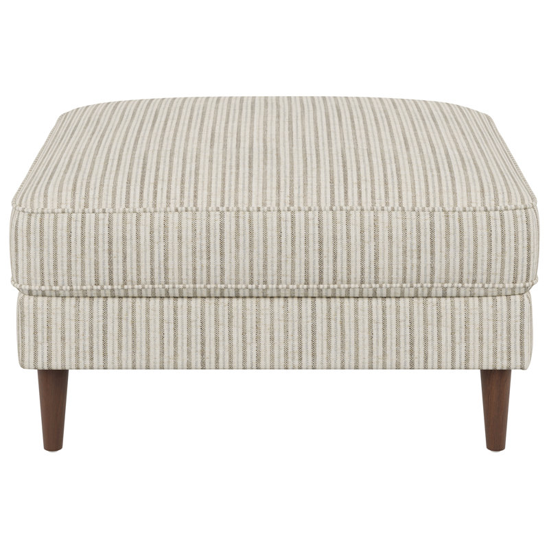 Ash Stripe Ottoman