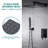 Topcraft 10-Inch Ceiling-Mounted Rain Shower System With Handheld Showerhead