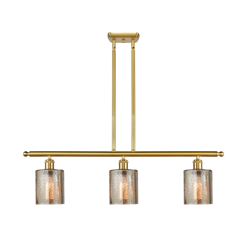 Leilani 3 - Light Kitchen Island Pendant, Satin Gold