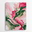 Aquarelle abstraite, art mural en métal rose 84-1030474327