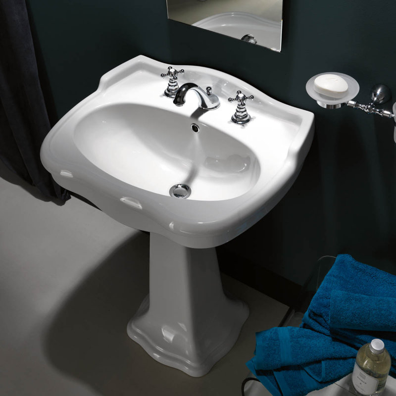 Contea 28.3'' L Bathroom Sink,  Three Holes