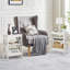 Ensemble de chambre à coucher, cadre de lit et table de chevet-814832043-814832041