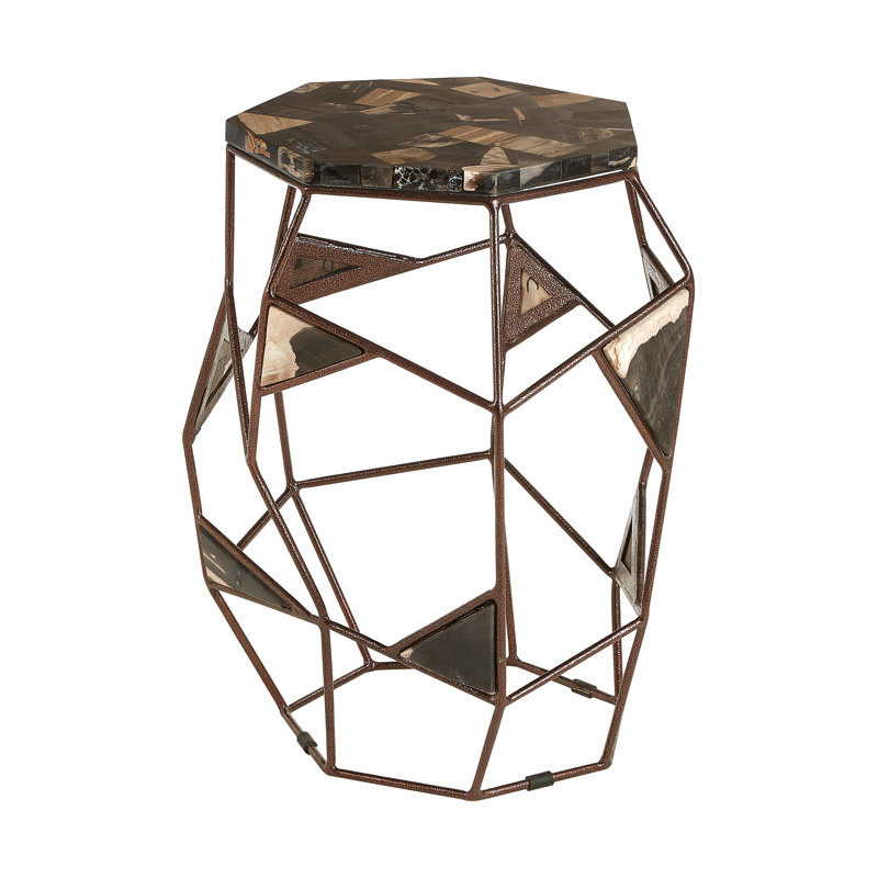 Side Table With Asymmetric Frame