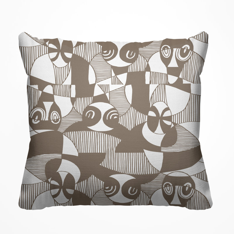 Housse et insert de coussin extérieur d'extérieur, Ombre, L 15 po x H 15 po