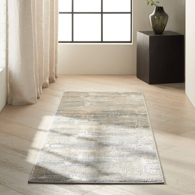 Modern Rug, Anti Shed Abstract Rug For Bedroom, & Living Room, Stain Resistant Rug, Beige Rug