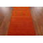 Tapis de couloir oriental orange 3 x 11 Gabbeh