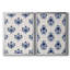 Motif de fleurs indigo I, toile encadrée de qualité supérieure - prête à être accrochée-1543131238-1543131232