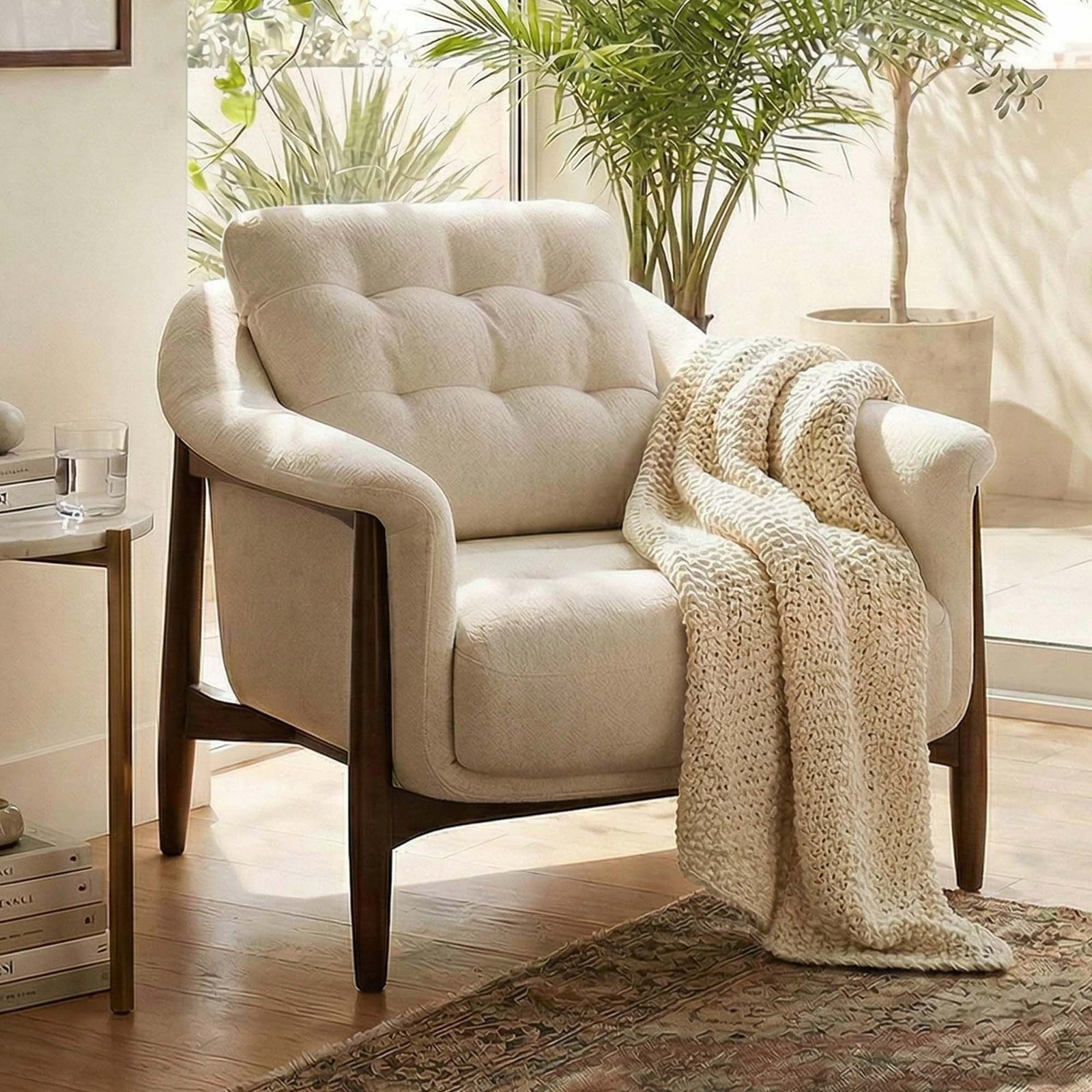 Ashford Armchair, White