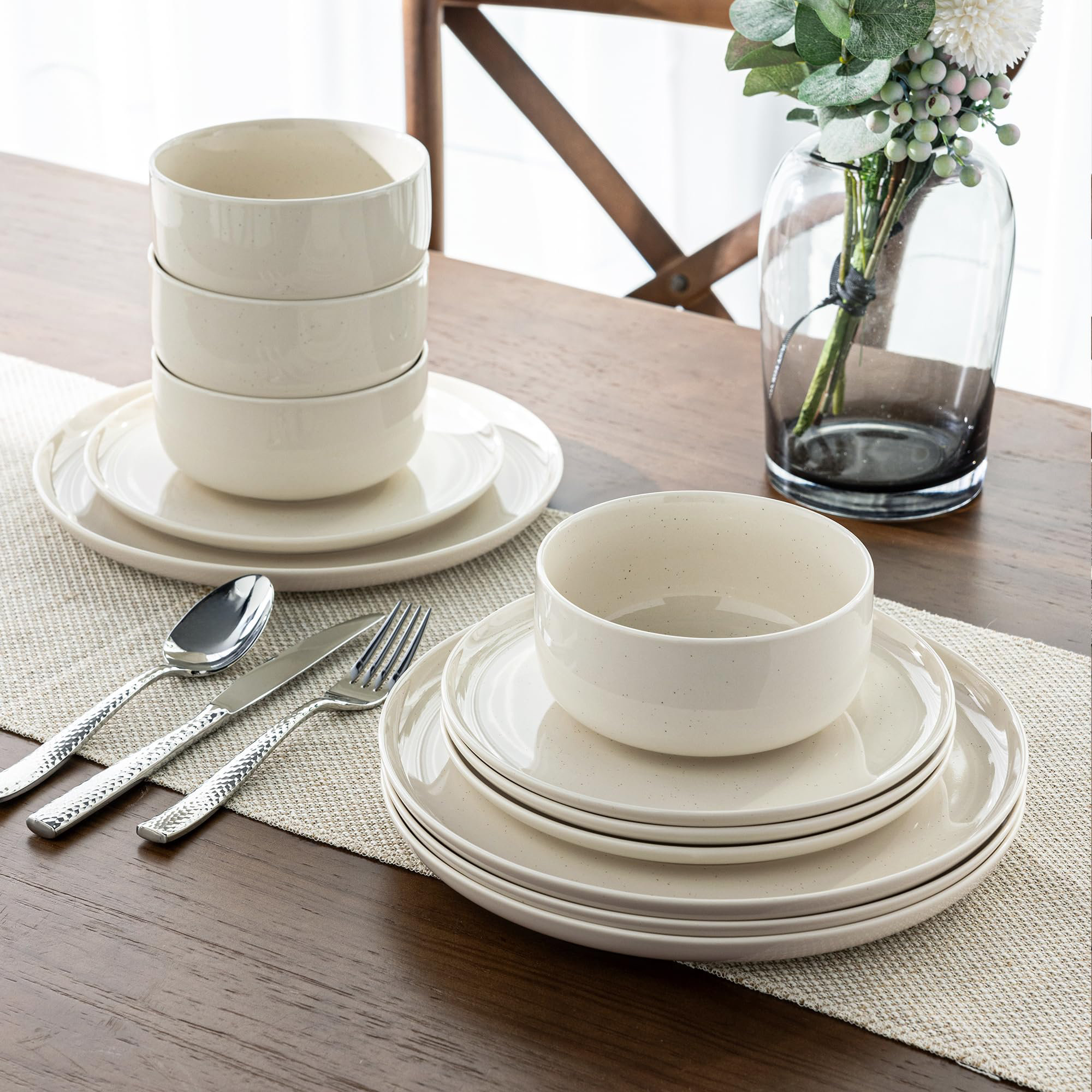 Lark Manor™ Millgrove Ceramic Dinnerware Sets Of 4,Stoneware