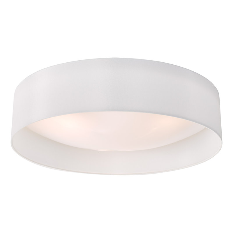 Raimey Plastic Flush Mount, White