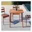 Table carrée pour l'extérieur Brick Red