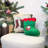 Lighted Green Stocking Christmas Pillow