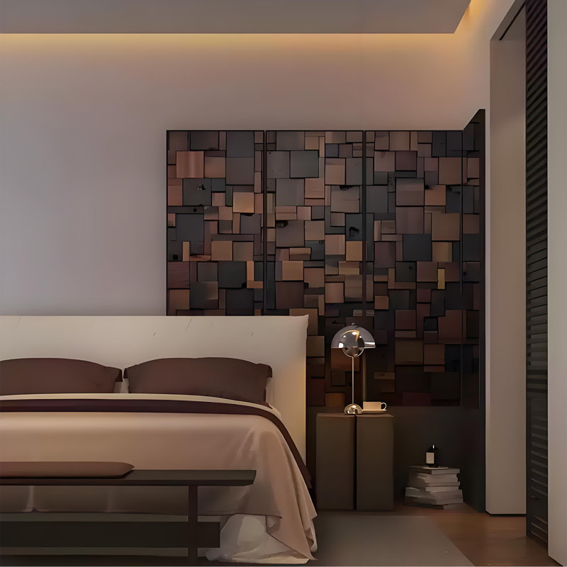 Paravent Vintage Block, H 70,87 po x l 53,15 po x P 1,57 po