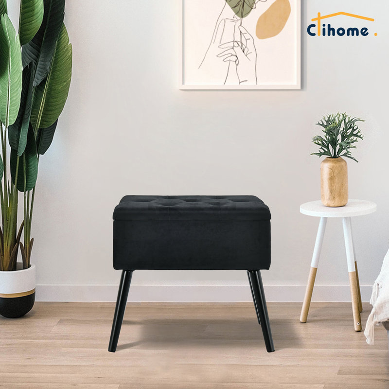 Velvet Ottoman