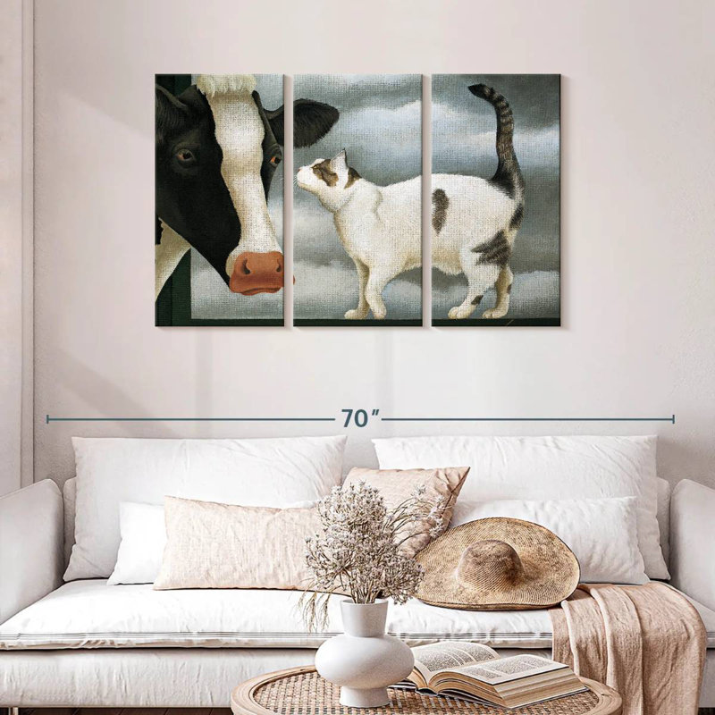 Cat And Cow, 28" H x 45" W