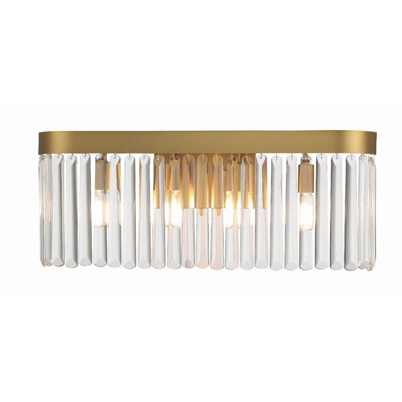 4 - Light Dimmable Vanity Light, Gold