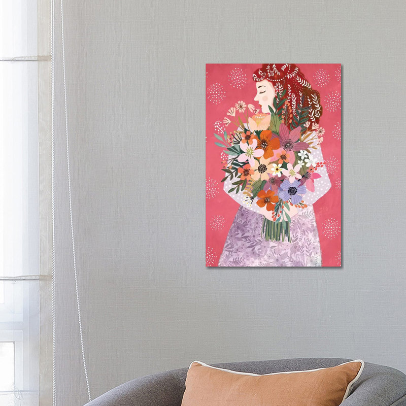 Winterbloom by Mia Charro - Wrapped Canvas Gallery-Wrapped Canvas Giclée, 66.04 cm H x 45.72 cm W x 3.175 cm D