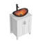 24 po X P 19 po P 36,4 po Meuble-lavabo autoportant H blanc avec plateau blanc-99277067