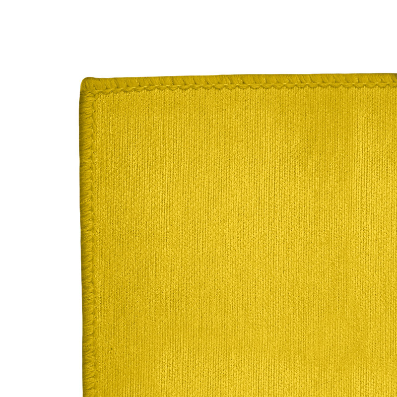 Tapis jaune/orange tissé à plat Miami, Rond 5 pi