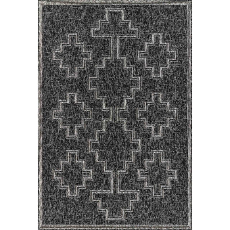 Marialba Black Rug, Rectangle 6'6" x 9'
