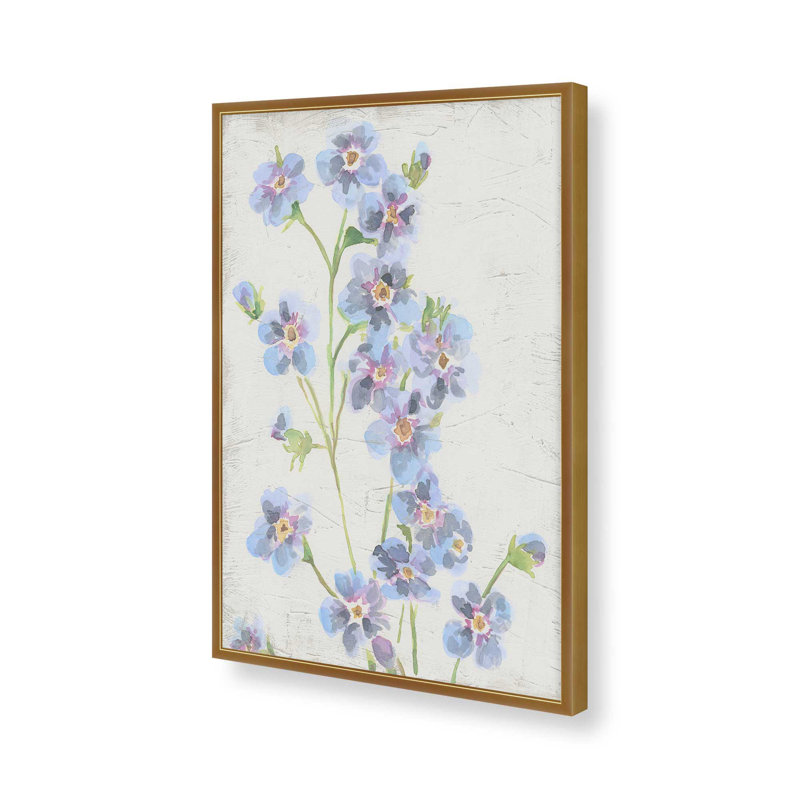 «Mountain Blossoms I» par June Erica Vess, reproduction d'art, H 30 po x l 20 po, Cadre ouvert sans passe-partout, Doré