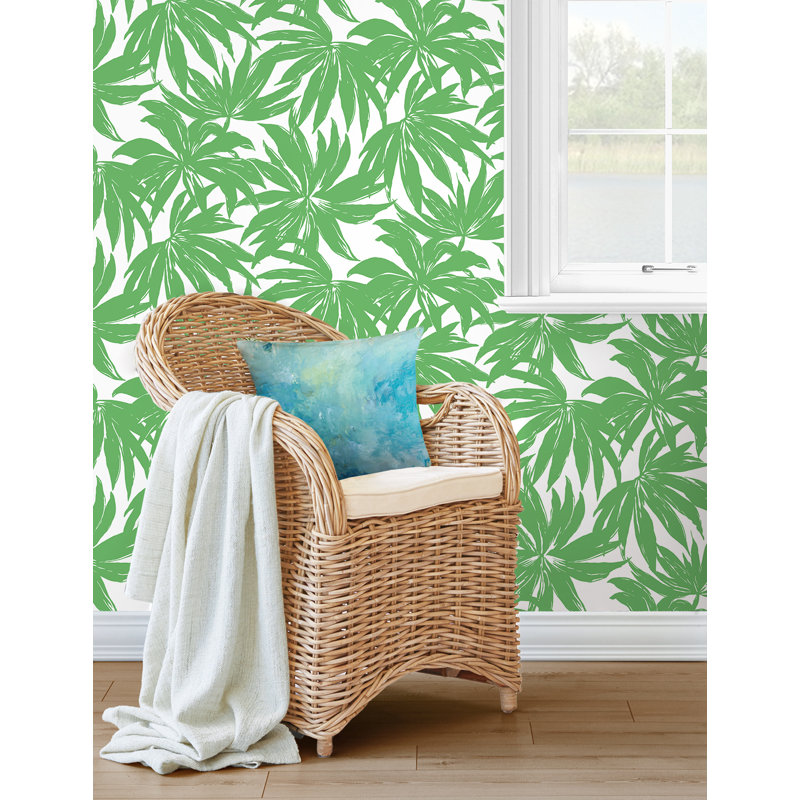Rouleau de papier peint L 33 pi x l 20,5 po Akyrie, Vert