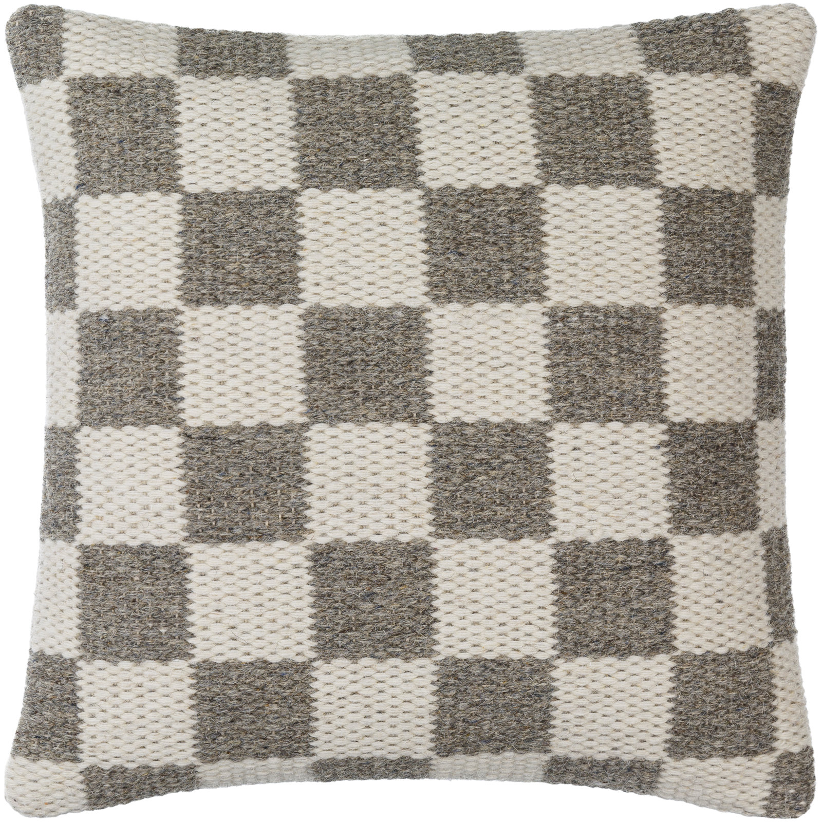 Kimbell Wool Pillow Cover, Down, 22" x 22"