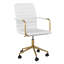 Fauteuil de bureau pivotant avec accoudoirs intégrés Martha Stewart Taytum-89798298-89812704