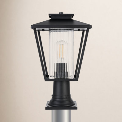 10" Iron Outdoor Post Light