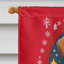 Drapeau de maison de Noël en polyester à double face H 40 po x l 28 po