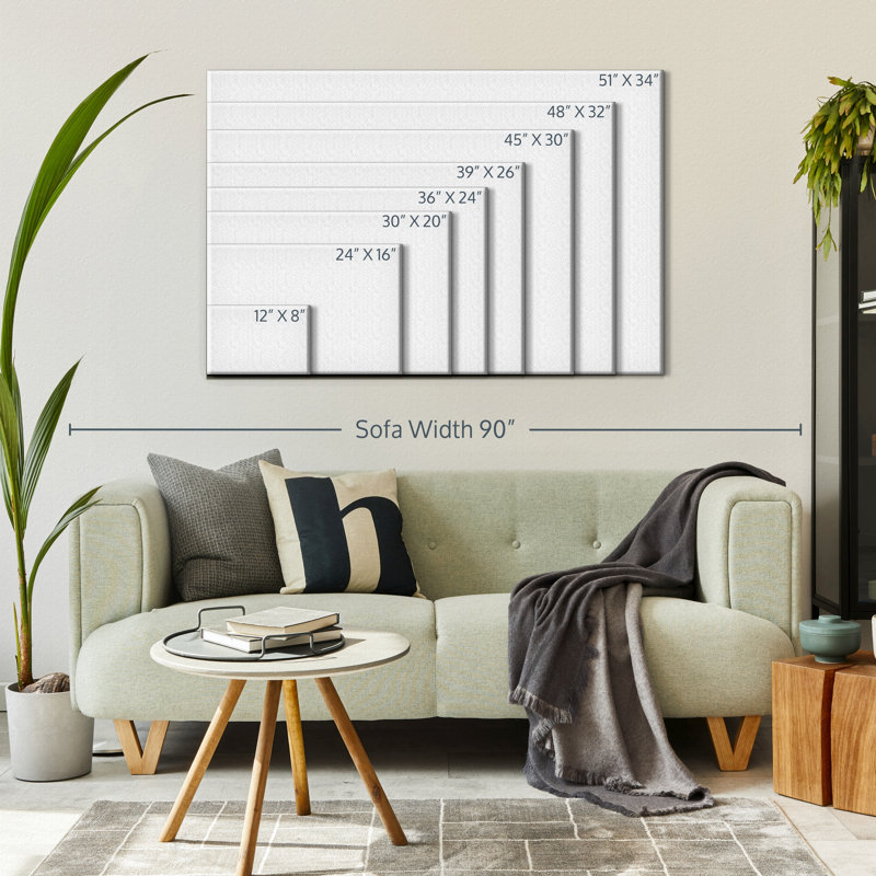 " Marble Textured Geometric Canvas Print " by Jonathan A., 8" H x 12" W x 1" D