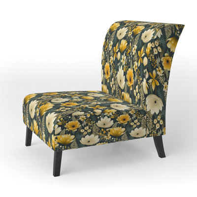 Fauteuil de chambre rembourré bohème et éclectique