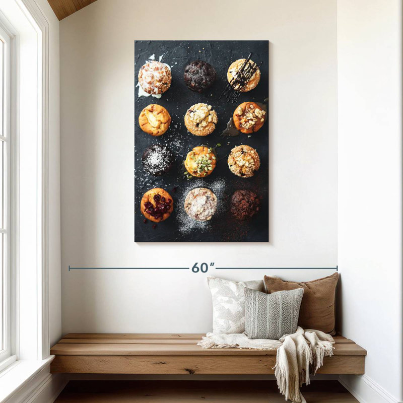 Yarlin Muffins, 45" H x 30" W